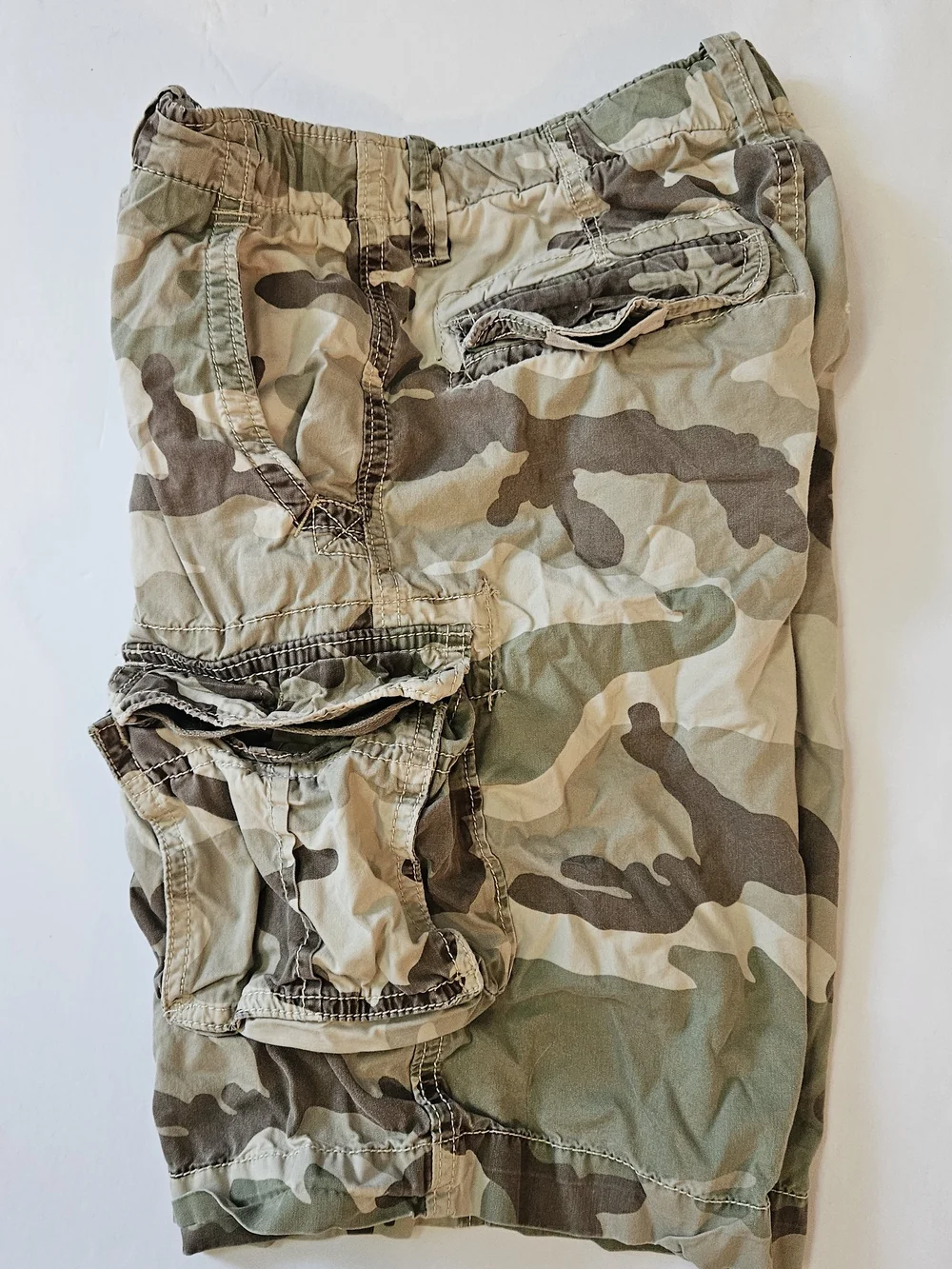 GAP Kids Camouflage Cargo Shorts - Green & Brown Camo
